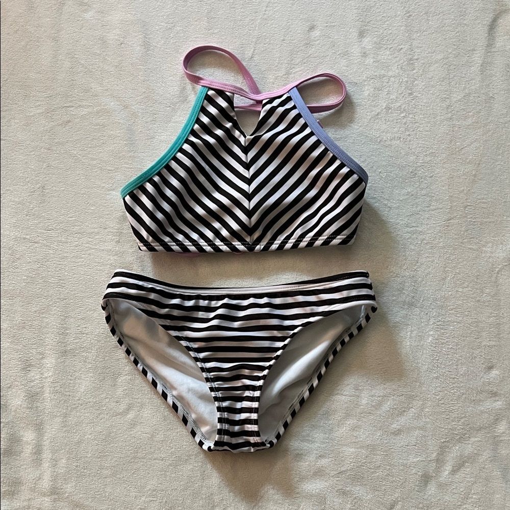 art class Striped Bikini with Multicolor Straps